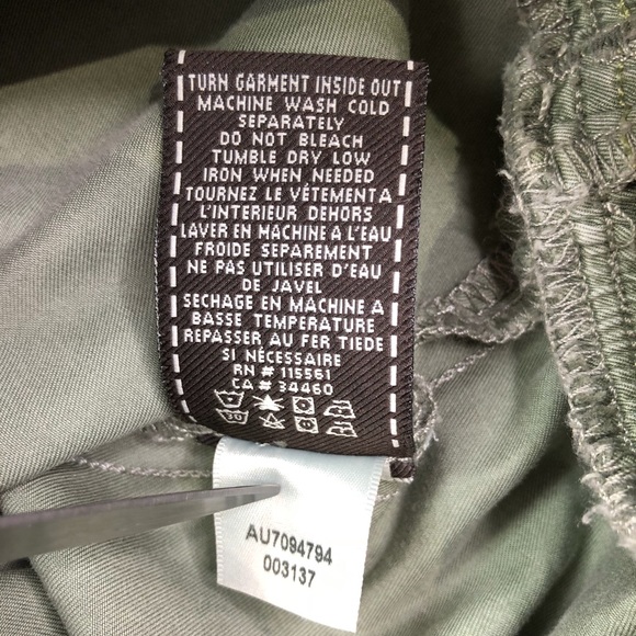 ❤️SOLD❤️ 7 For All Mankind Olive Military Romper - Picture 8 of 8